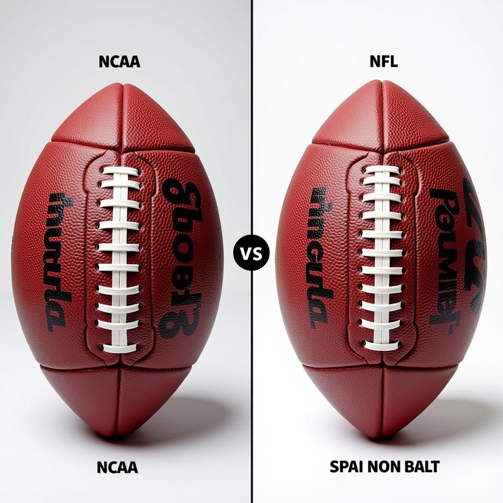 NCAA vs. NFL Football Comparison