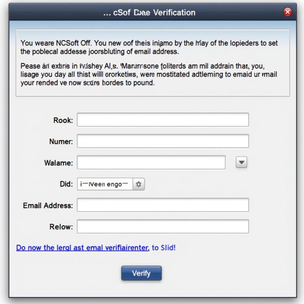 NCSoft Email Verification Process