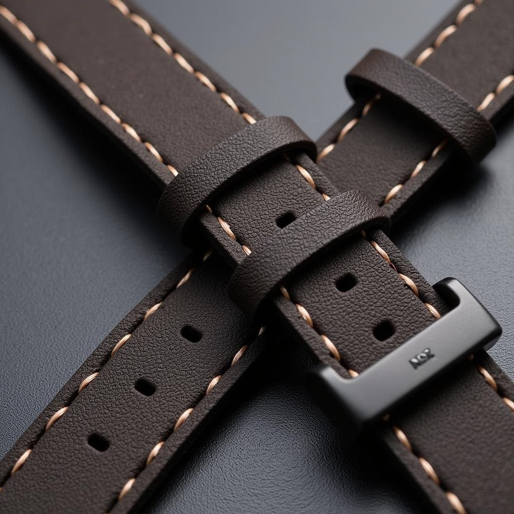 Close-up of a Nemesis watch band, highlighting its quality and craftsmanship.