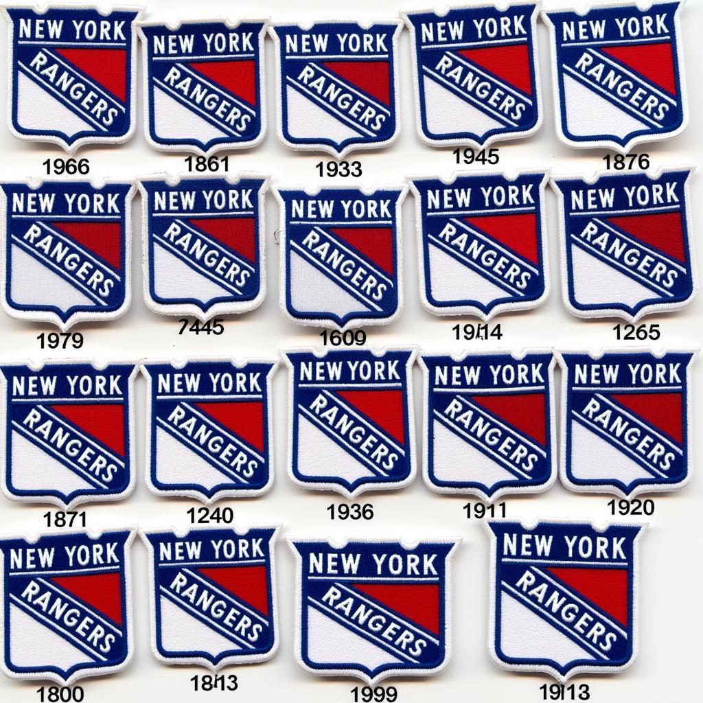 A Collection of New York Rangers Patches