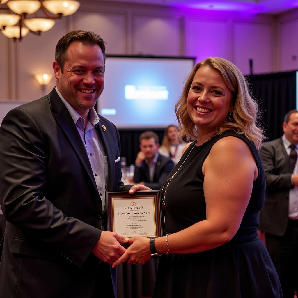 Newsome Trucking Inc receives industry award.