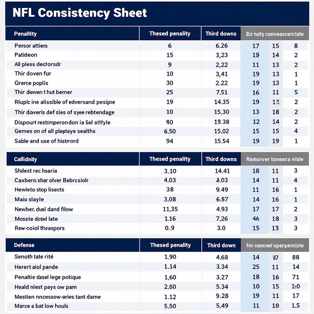 nfl consistency sheet example