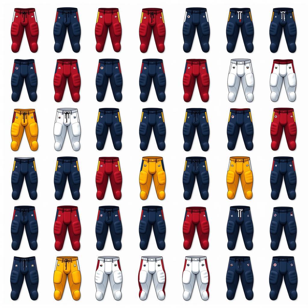 Different Types of NFL Football Game Pants