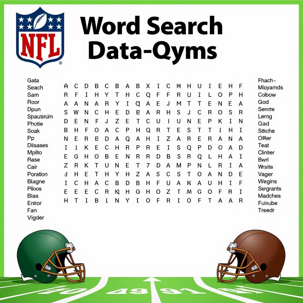 NFL Football Word Search Puzzle