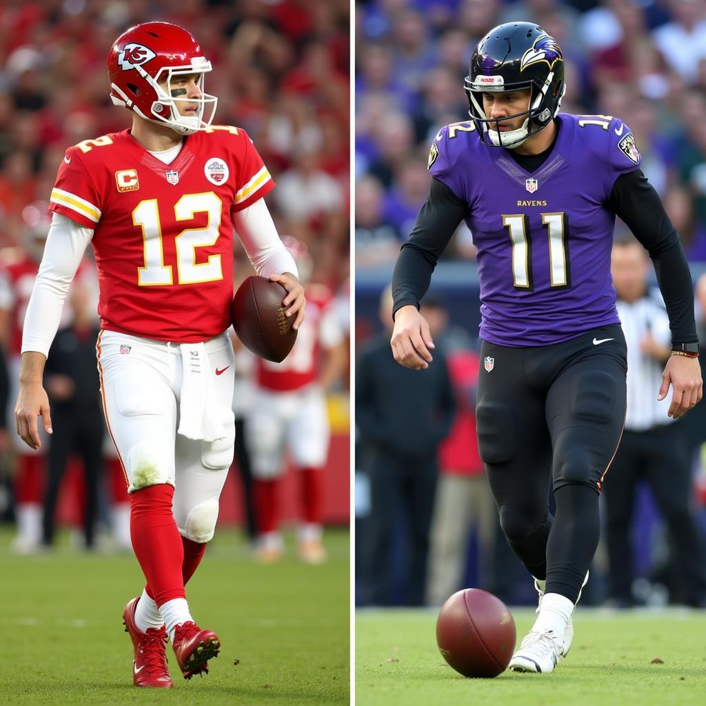 NFL Kickers Harrison Butker and Justin Tucker comparison