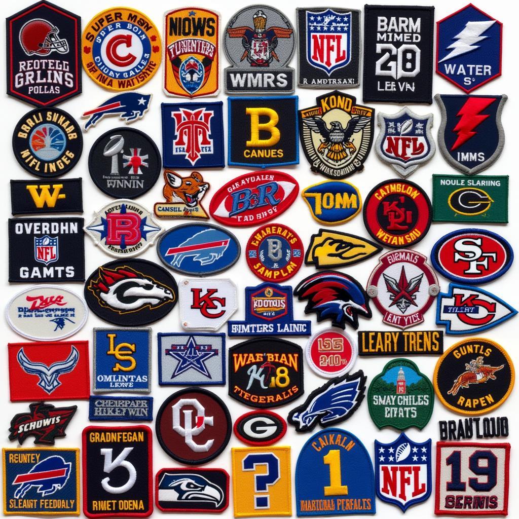 Collection of NFL Team Patches