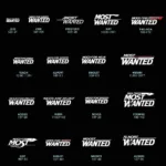 Evolution of Need for Speed Most Wanted Logo