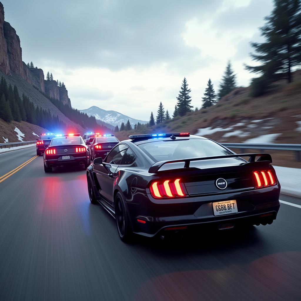 High-Speed Police Chase in NFS Unbound