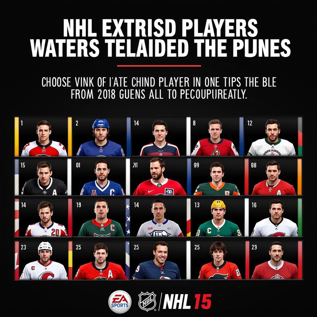 NHL 15 Player Roster