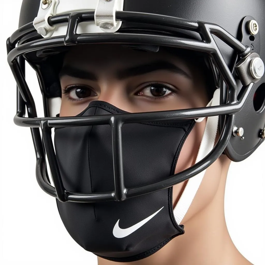 Nike Chinstrap Cover Providing Football Helmet Protection