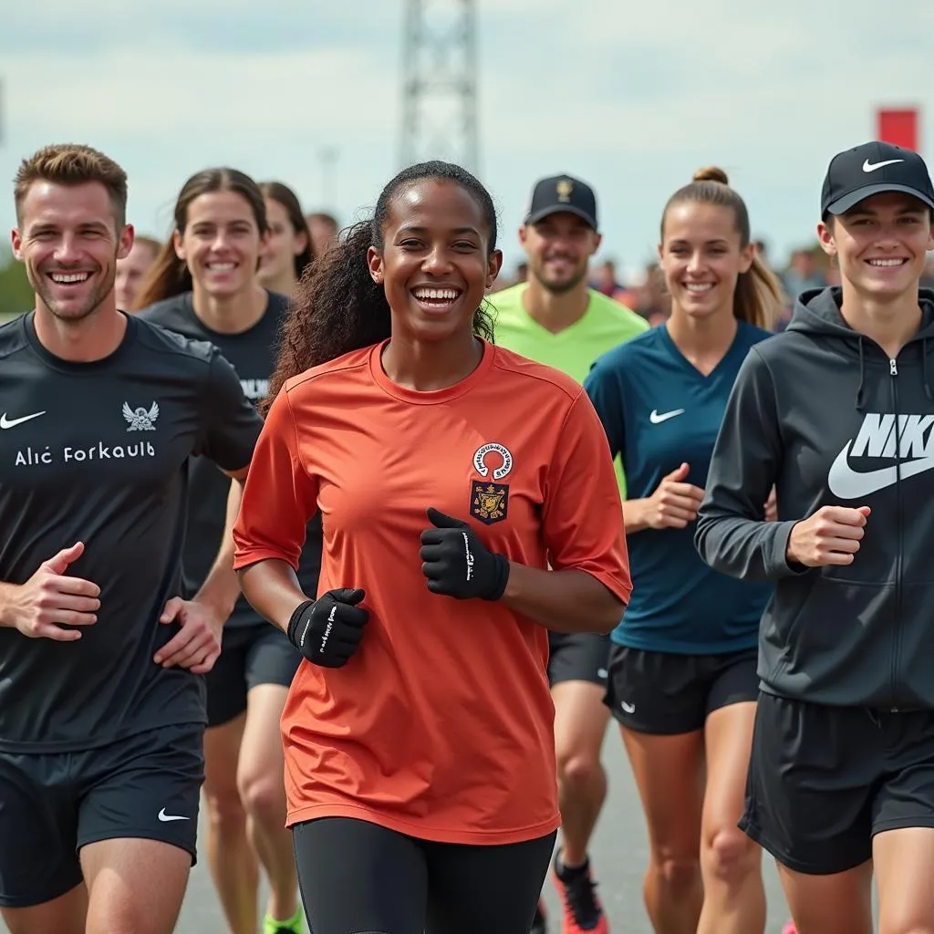 Diverse individuals united by the Nike Mad Ready spirit