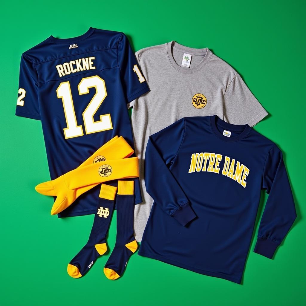 Variety of Notre Dame apparel options