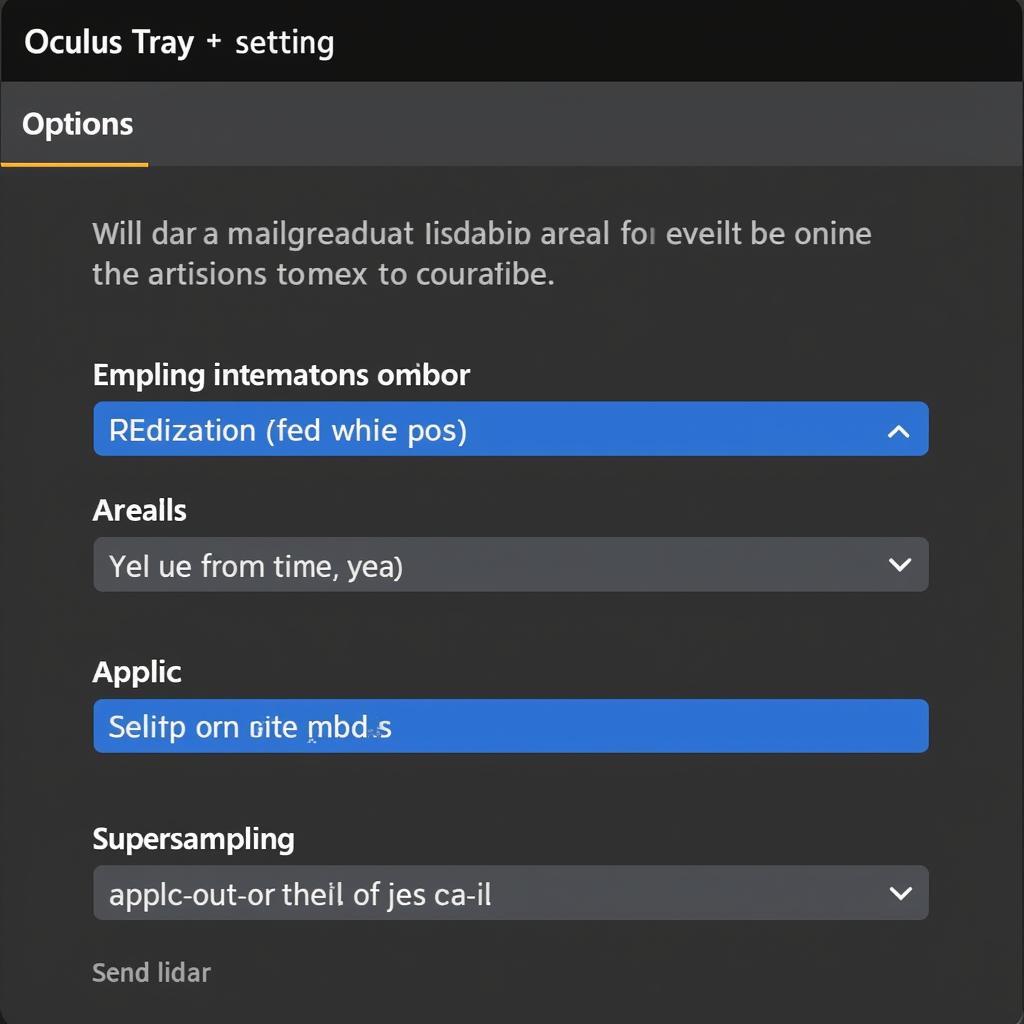 Adjusting Oculus Tray Tool settings