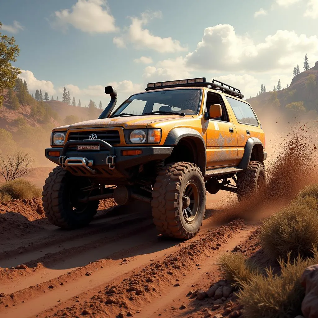 Off-Road Racing Game on Muddy Track