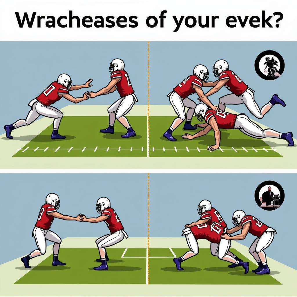 Offensive Line Reach Blocking in Stretch Play