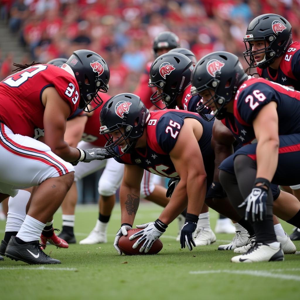 Dominating Offensive Line of the Bearcats