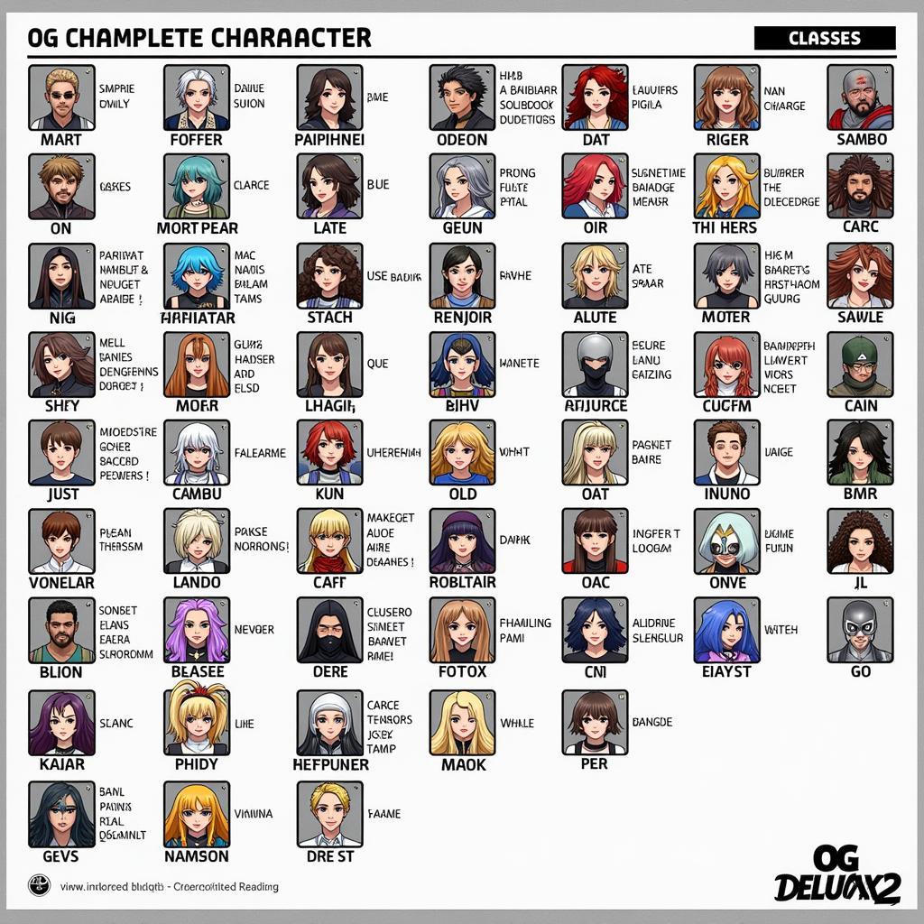 OG Deluxe 2 Character Roster