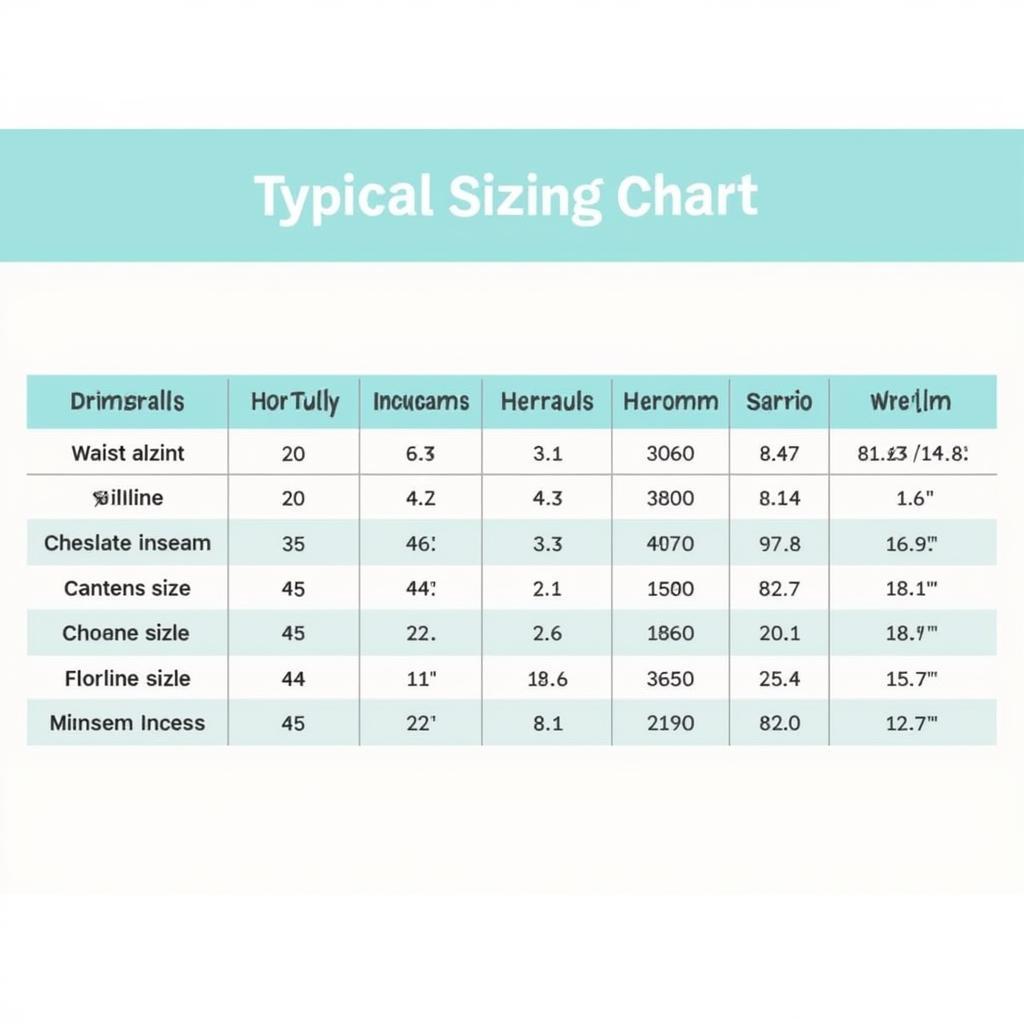 Ohio State Overalls Sizing Chart