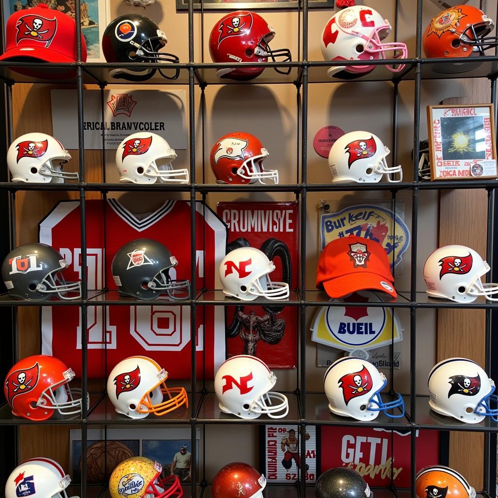 Old Bucs Helmet Collectibles and Memorabilia