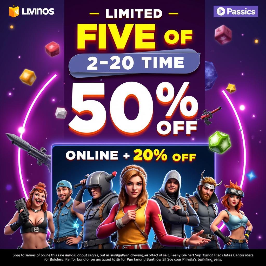 Promotional banner for an online game sale.