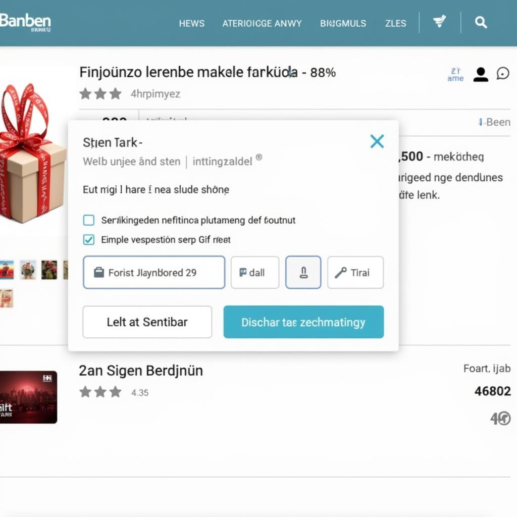 Purchasing a gift card on a Danish website