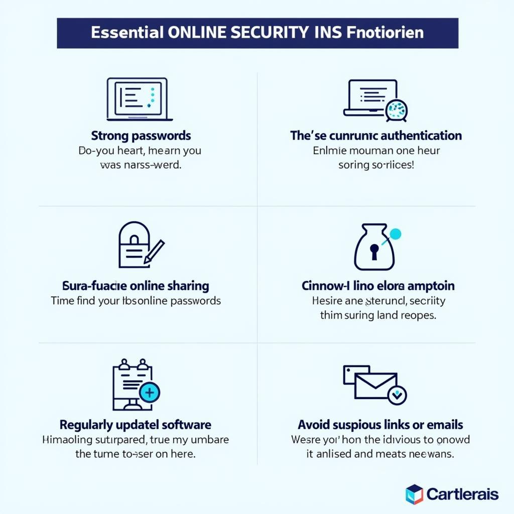 Online Security Best Practices Infographic