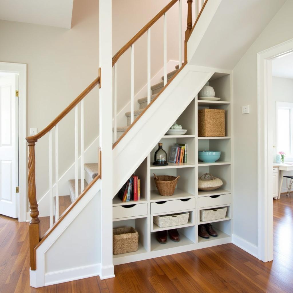 Open Staircase with Understair Storage