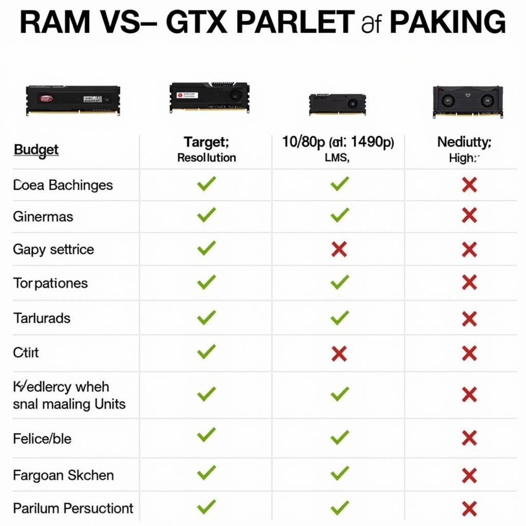 Optimal RAM and GTX Pairing Chart