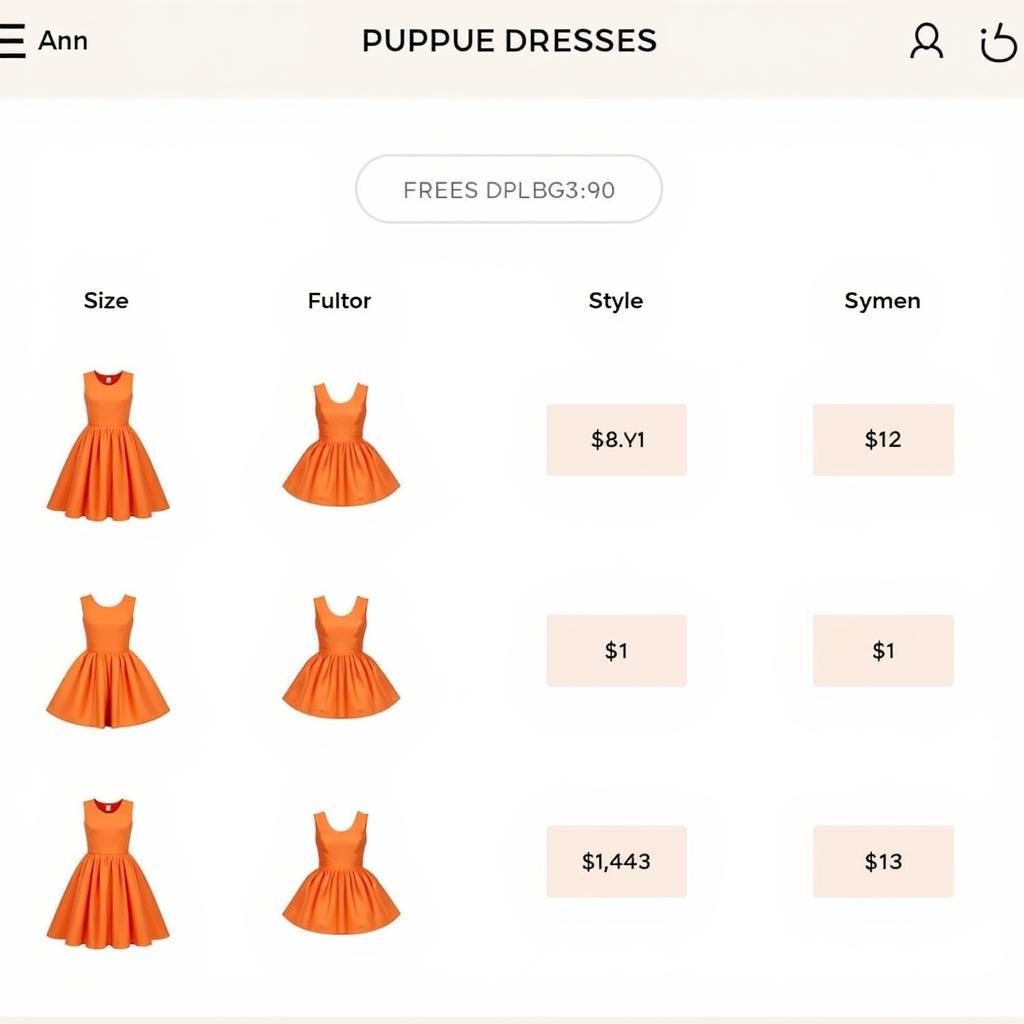 Online Shopping for Orange Puffy Dresses