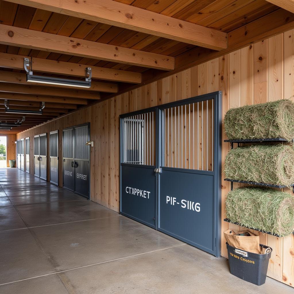 Organized Horse Feed Room