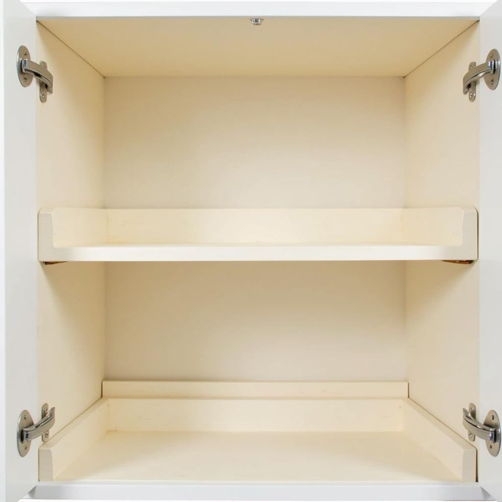 Adjustable Shelves in a Wall Cabinet