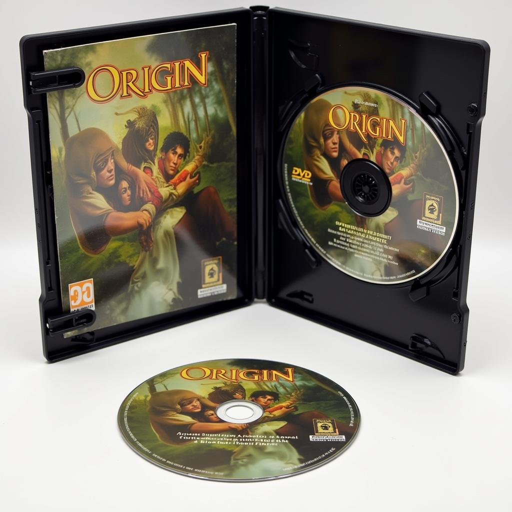 Origin DVD case and manual