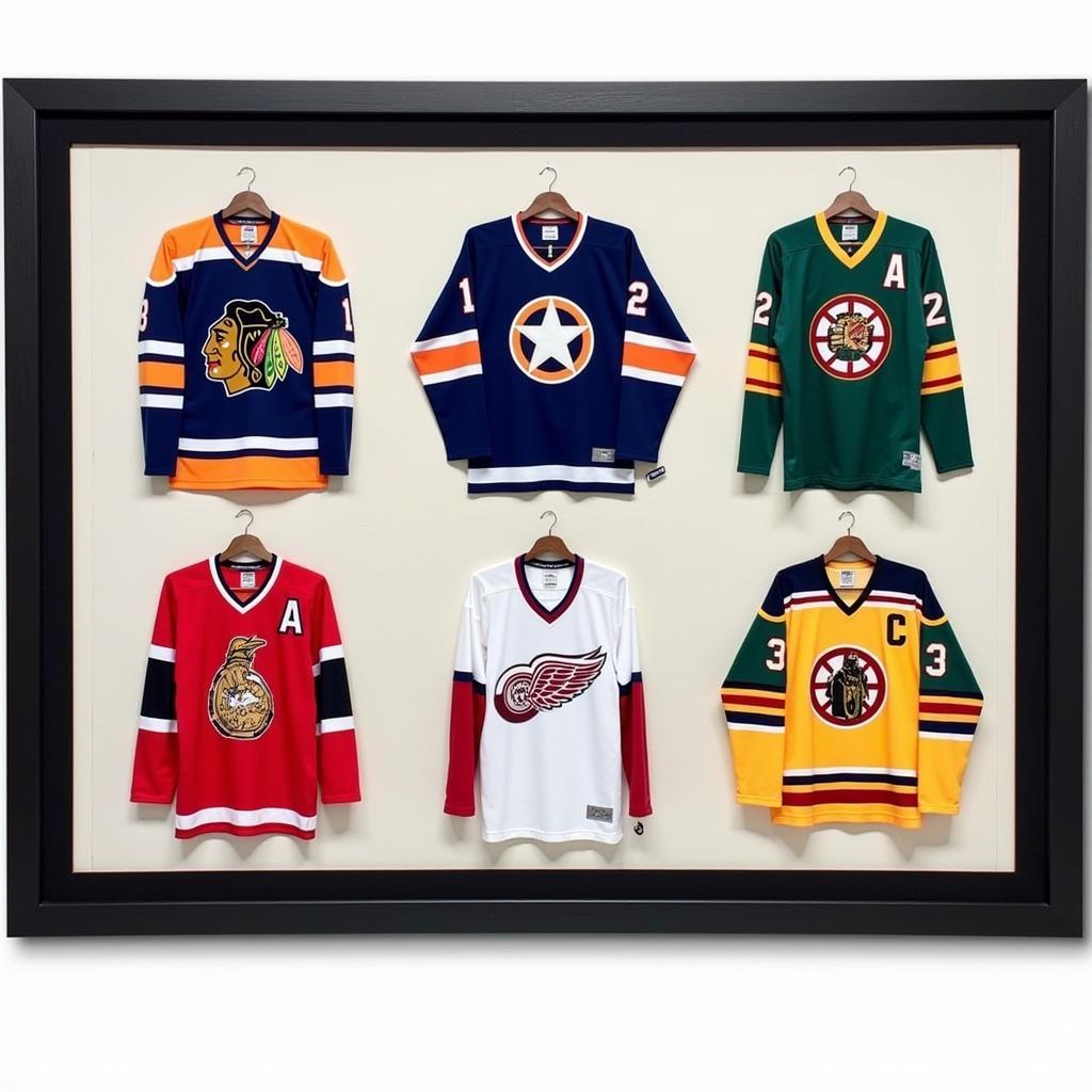 Original Six Jerseys on Display