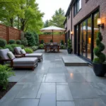 Outdoor Slate Tile Patio