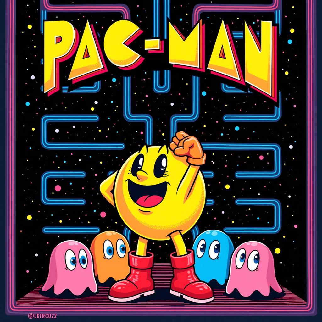 Pac-Man Arcade Poster