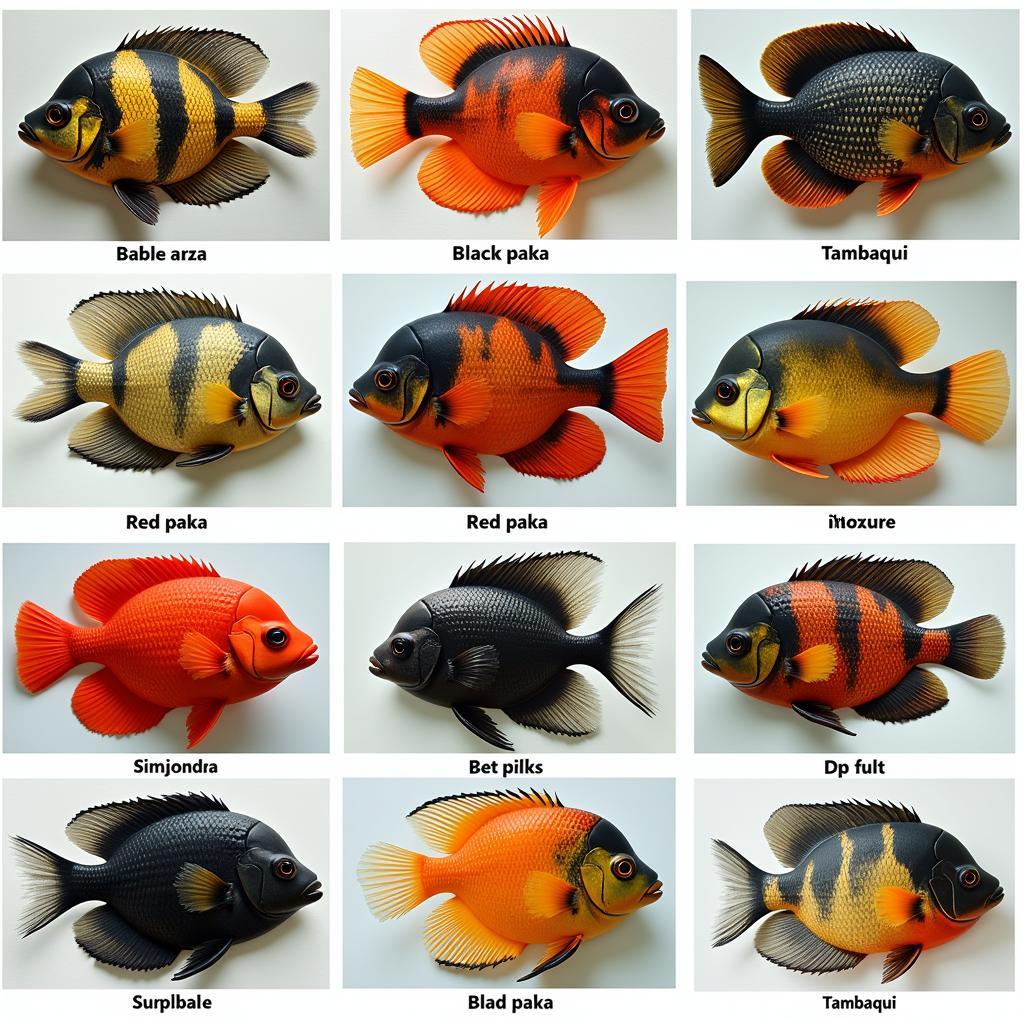 Variety of Paka Fish Species