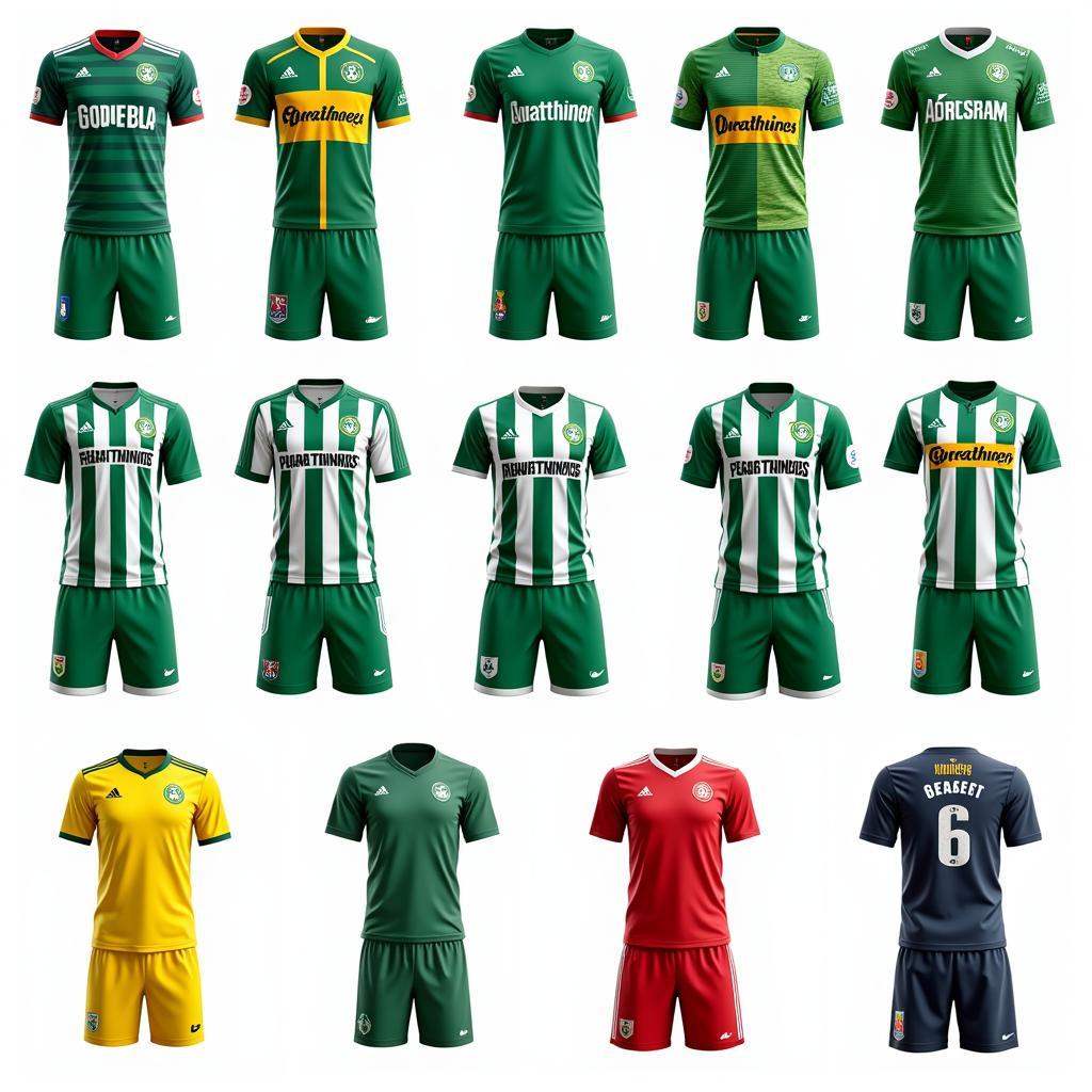 A Diverse Collection of Panathinaikos Jerseys