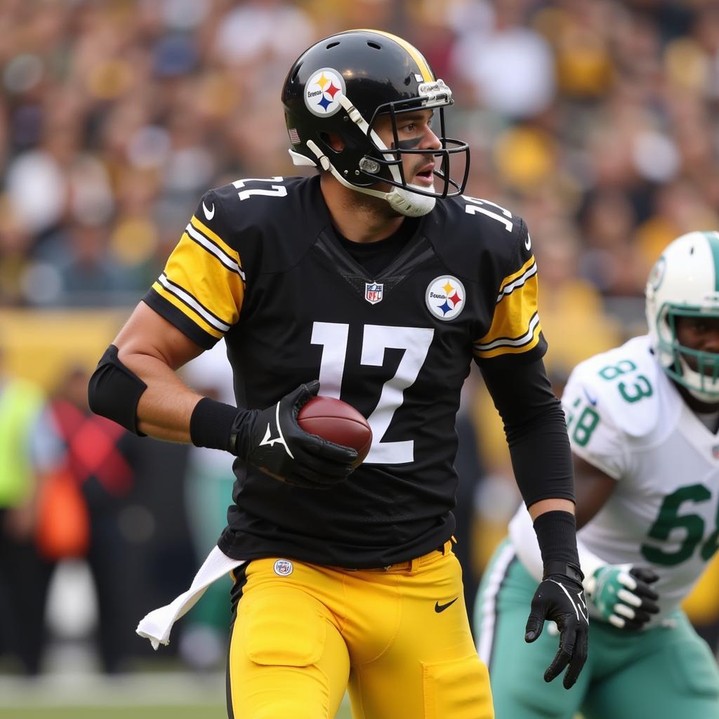 Pat Freiermuth in action for the Pittsburgh Steelers