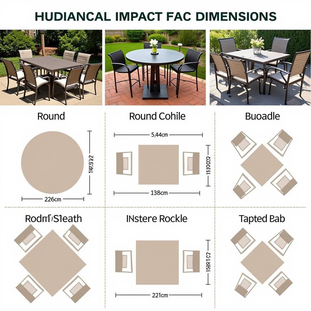 Patio Table Sizes and Shapes for Different Spaces