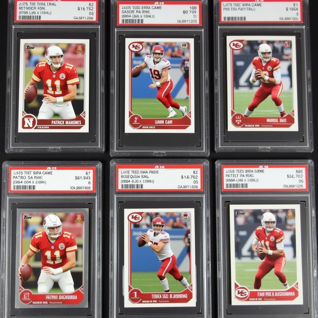 Showcase of Patrick Mahomes Card Collection