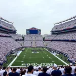 Penn State White Out Shirt Crowd