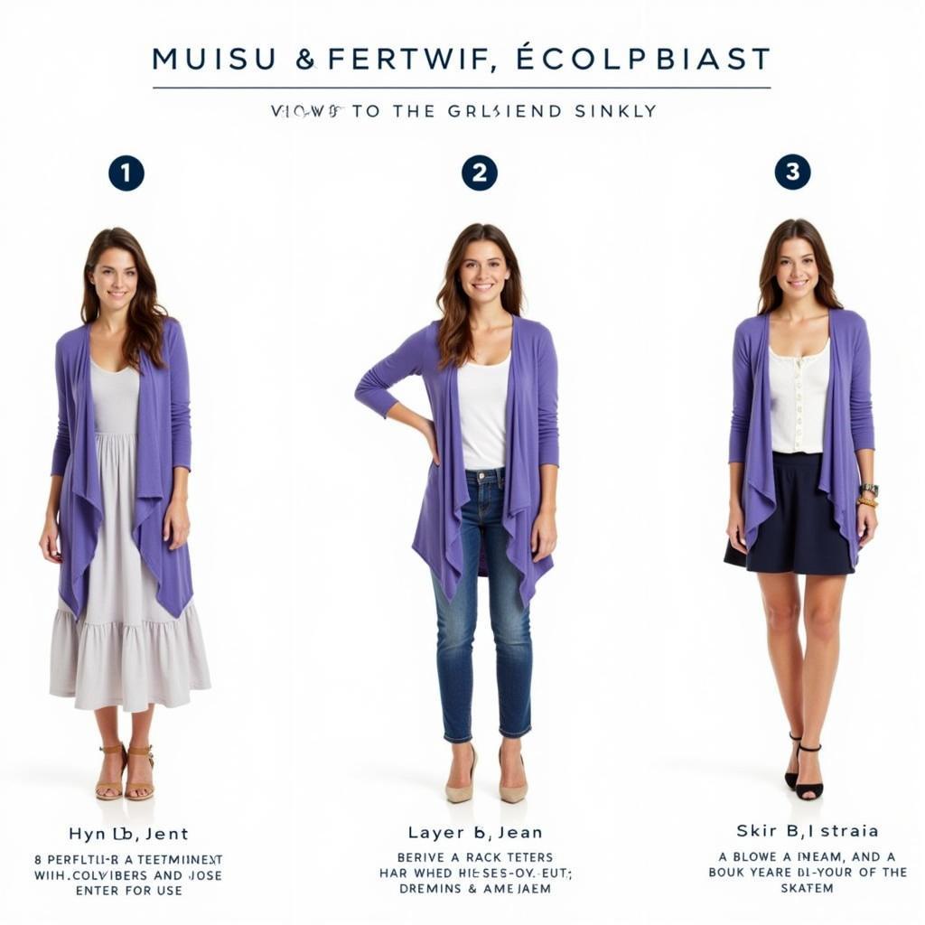 Styling Tips for a Periwinkle Cardigan