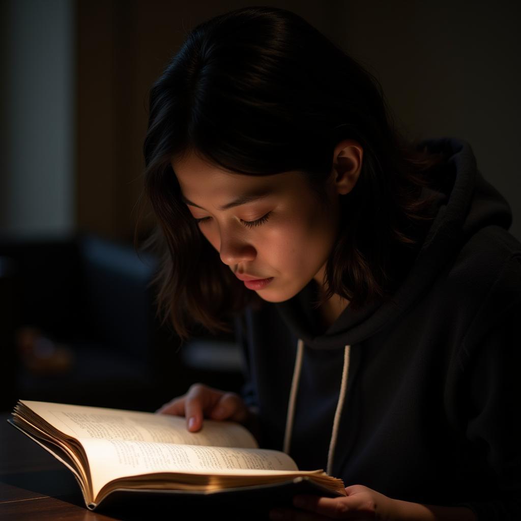 Person Immersed in a Book