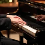 Pianist Playing Let It Snow on a Grand Piano