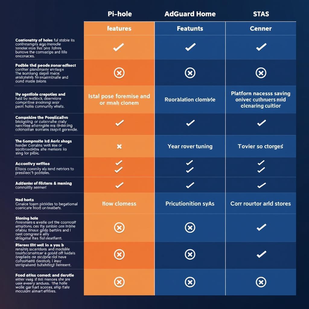 Pi-hole vs AdGuard Home Feature Comparison Table