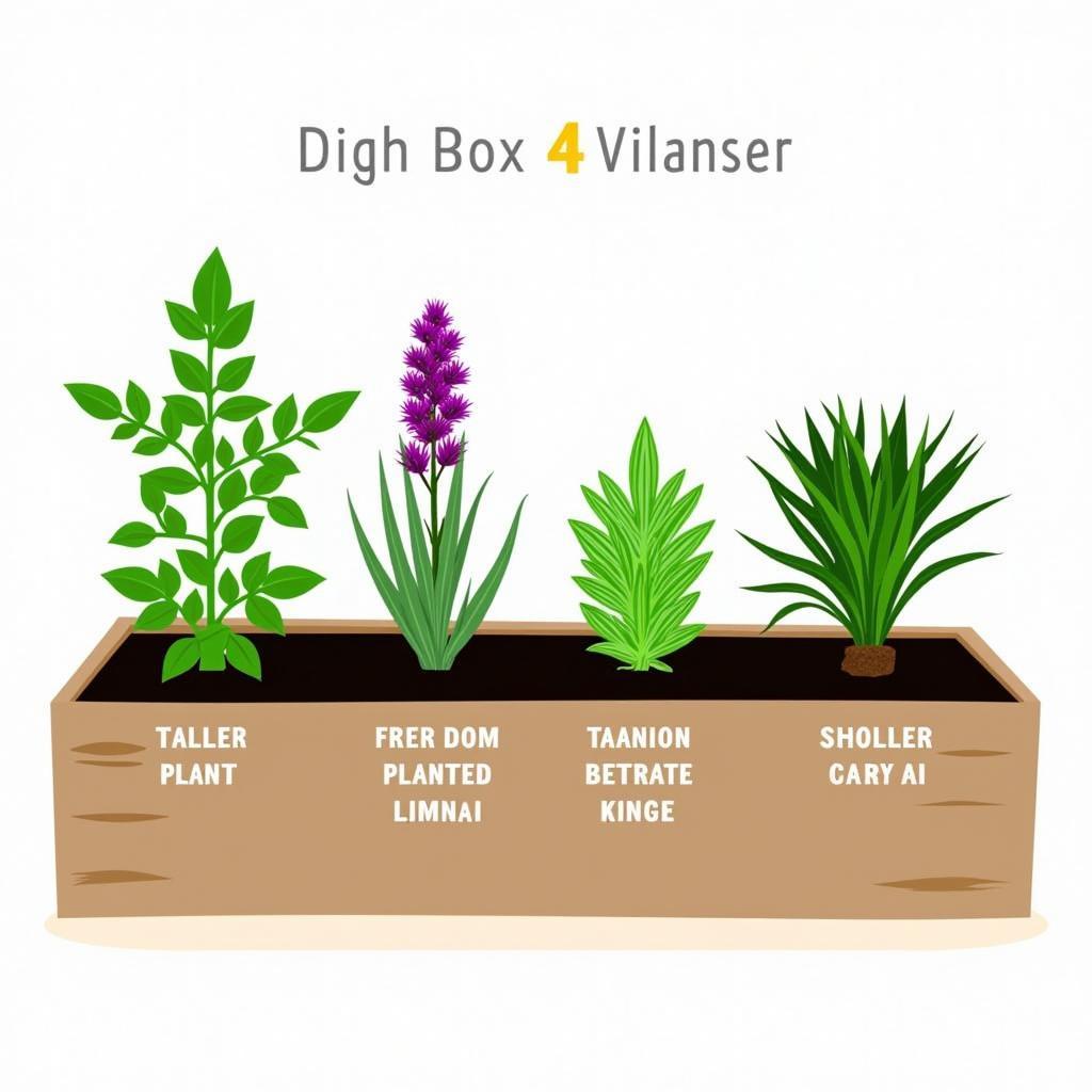 Optimal Plant Arrangement in a 4 Planter Box