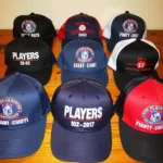 A Collection of Players Championship Hats