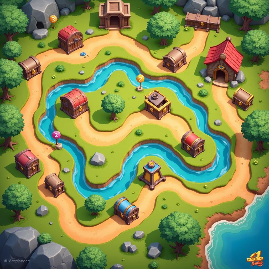 Pogo Treasure Chase Map