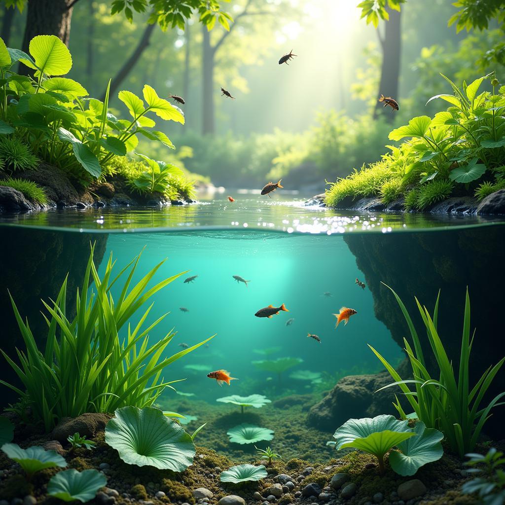 Pond Ecosystem and Fish Habitat