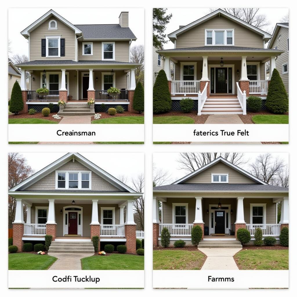 Variety of Premade Porch Styles